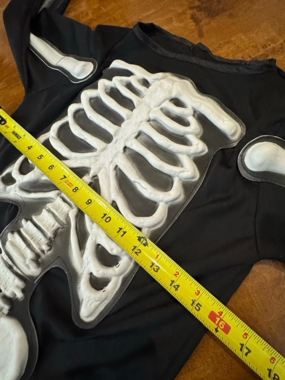 Skeleton costume, Halloween cake pan, cups, straws, cookie cutters & pencils